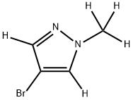 4-Bromo-1-(methyl)pyrazole-d5 Struktur