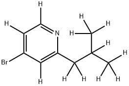 4-Bromo-2-(iso-butyl)pyridine-d12 Struktur