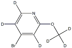 4-Bromo-2-methoxypyridine-d6 Struktur