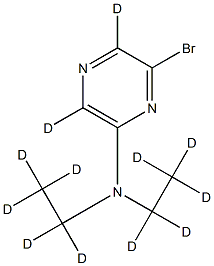 2-Bromo-6-(diethylamino)pyrazine-d12 Struktur