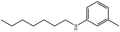 N-heptyl-3-methylaniline Struktur