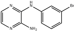 N2-(3-bromophenyl)pyrazine-2,3-diamine Struktur