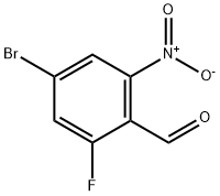 4-bromo-2-fluoro-6-nitrobenzaldehyde Struktur