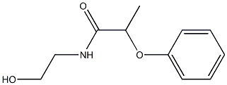 N-(2-hydroxyethyl)-2-phenoxypropanamide Struktur