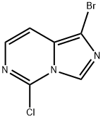 Imidazo[1,5-c]pyrimidine, 1-bromo-5-chloro- Struktur