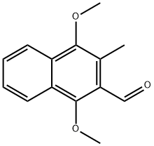 1,4-dimethoxy-3-methyl-2-naphthaldehyde Struktur