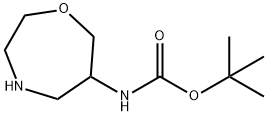 tert-butyl N-(1,4-oxazepan-6-yl)carbamate Struktur