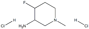 4-fluoro-1-methylpiperidin-3-amine dihydrochloride Struktur