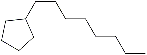 Octylcyclopentane. Struktur