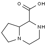 octahydropyrrolo[1,2-a]pyrazine-1-carboxylic acid Struktur