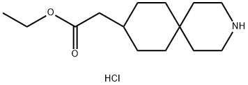 ethyl 2-{3-azaspiro[5.5]undecan-9-yl}acetate hydrochloride Struktur