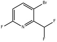 3-Bromo-2-(difluoromethyl)-6-fluoropyridine Struktur