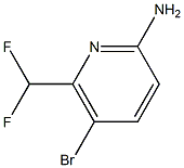 5-bromo-6-(difluoromethyl)pyridin-2-amine Struktur