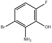 6-Bromo-3-fluoro-2-hydroxyaniline Struktur