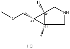 (1R,5S,6r)-6-(methoxymethyl)-3-azabicyclo[3.1.0]hexane hydrochloride Struktur