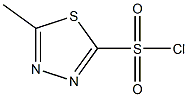 5-Methyl-[1,3,4]thiadiazole-2-sulfonyl chloride Struktur