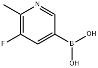 (5-Fluoro-6-methylpyridin-3-yl)boronic acid Struktur