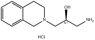 (2S)-1-Amino-3-(1,2,3,4-tetrahydroisoquinolin-2-yl)propan-2-ol hydrochloride Struktur