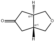 (3aS,6aS)-tetrahydro-1H-cyclopenta[c]furan-5(3H)-one Struktur