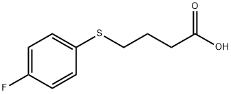 4-[(4-fluorophenyl)sulfanyl]butanoic acid Struktur