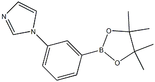 1-(3-(4,4,5,5-tetramethyl-1,3,2-dioxaborolan-2-yl)phenyl)-1H-imidazole Struktur