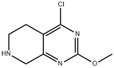 4-chloro-2-methoxy-5,6,7,8-tetrahydropyrido[3,4-d]pyrimidine Struktur