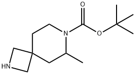 tert-butyl 6-methyl-2,7-diazaspiro[3.5]nonane-7-carboxylate 結構式