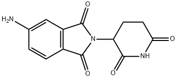 5-amino-2-(2,6-dioxopiperidin-3-yl)isoindoline-1,3-dione Struktur