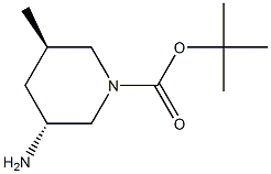 tert-butyl (3R,5R)-3-amino-5-methylpiperidine-1-carboxylate Struktur