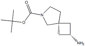 tert-butyl cis-2-amino-6-azaspiro[3.4]octane-6-carboxylate Struktur