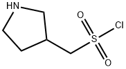 (pyrrolidin-3-yl)methanesulfonyl chloride Struktur