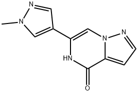 6-(1-methyl-1H-pyrazol-4-yl)pyrazolo[1,5-a]pyrazin-4-ol Struktur