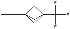 1-ethynyl-3-(trifluoromethyl)bicyclo[1.1.1]pentane Struktur