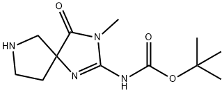 tert-Butyl (3-methyl-4-oxo-1,3,7-triazaspiro[4.4]non-1-en-2-yl)carbamate