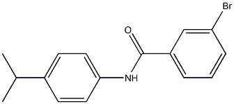 3-bromo-N-[4-(propan-2-yl)phenyl]benzamide Struktur