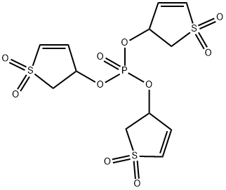 tris(1,1-dioxido-2,3-dihydro-3-thienyl) phosphate Struktur