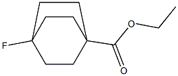 ethyl 4-fluorobicyclo[2.2.2]octane-1-carboxylate Struktur