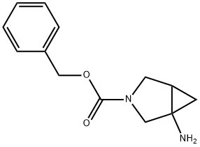 3-Azabicyclo[3.1.0]hexane-3-carboxylic acid, 1-amino-, phenylmethyl ester Struktur