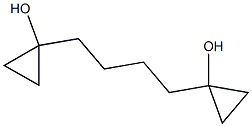 1-[4-(1-hydroxycyclopropyl)butyl]cyclopropan-1-ol Struktur