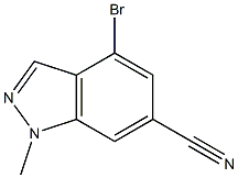 4-bromo-1-methyl-1H-indazole-6-carbonitrile Struktur