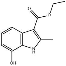 ethyl 7-hydroxy-2-methyl-1H-indole-3-carboxylate Struktur