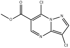 methyl 3,7-dichloropyrazolo[1,5-a]pyrimidine-6-carboxylate Struktur