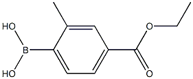 (4-(ethoxycarbonyl)-2-methylphenyl)boronic acid Struktur