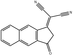 2-(3-oxo-2,3-dihydro-1H-cyclopenta[b]naphthalen-1-ylidene)malononitrile Struktur