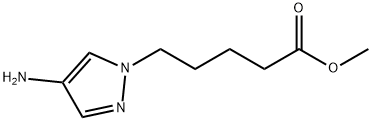 methyl 5-(4-amino-1H-pyrazol-1-yl)pentanoate Struktur