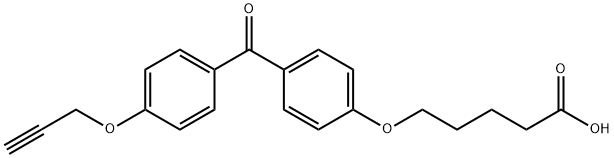 5-(4-(4-(Prop-2-yn-1-yloxy)benzoyl)phenoxy)pentanoic acid