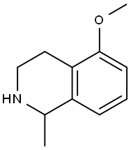 1-Methyl-5-methoxy-1,2,3,4-tetrahydro-isoquinoline Struktur