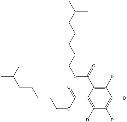 Bis(6-methylheptyl) Phthalate-3,4,5,6-d4	, 2209087-06-7, 結構式