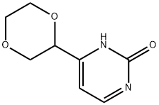 4-(1,4-dioxan-2-yl)pyrimidin-2-ol Struktur