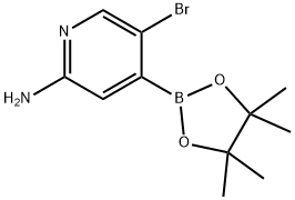 2-Amino-5-bromopyridine-4-boronic acid pinacol ester Struktur